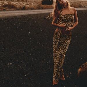 Zara Leopard Top & Skirt Set - Medium